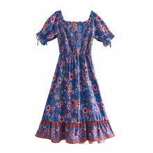 Load image into Gallery viewer, Good Vibes Bohemian Midi Dress
