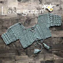 Load image into Gallery viewer, Layla Bohemian Crochet Bikini Top
