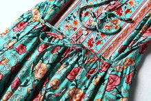 Load image into Gallery viewer, Gardenia Floral Print Bohemian Maxi Dresses
