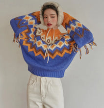 Load image into Gallery viewer, Autumn Bohemian Winter Sweater Vintage Style with Tassels
