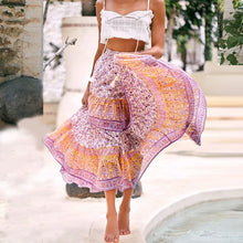 Load image into Gallery viewer, Follow Your Bliss Bohemian Maxi Skirt
