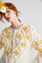 Load image into Gallery viewer, Jenny Handmade Crochet Women&#39;s Flower Cardigan
