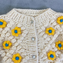 Load image into Gallery viewer, Jenny Handmade Crochet Women&#39;s Flower Cardigan
