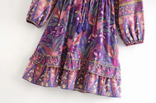 Load image into Gallery viewer, Something Special Floral Print Bohemian Mini Dresses
