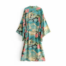 Load image into Gallery viewer, Here and Now Floral Print Bohemian Kimono
