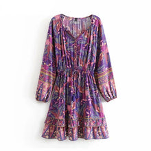 Load image into Gallery viewer, Something Special Floral Print Bohemian Mini Dresses
