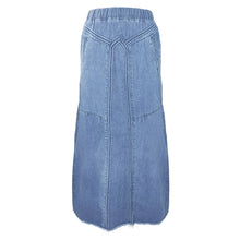 Load image into Gallery viewer, Jessie Bohemian Denim Maxi Skirt
