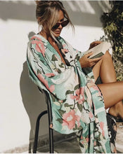 Load image into Gallery viewer, Here and Now Floral Print Bohemian Kimono
