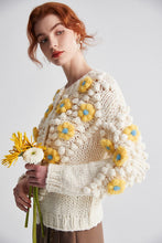 Load image into Gallery viewer, Jenny Handmade Crochet Women&#39;s Flower Cardigan
