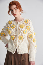 Load image into Gallery viewer, Jenny Handmade Crochet Women&#39;s Flower Cardigan
