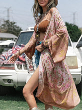 Load image into Gallery viewer, Here Comes the Sun Floral Print Bohemian Kimono
