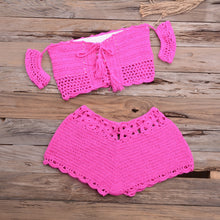 Load image into Gallery viewer, Sexy Summer Knitted Bohemian Bikini Set
