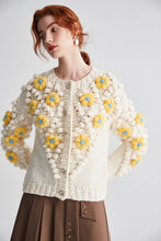 Load image into Gallery viewer, Jenny Handmade Crochet Women&#39;s Flower Cardigan
