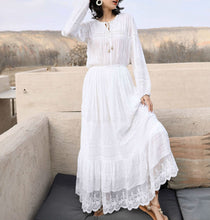 Load image into Gallery viewer, Gardenia Embroidered Bohemian Maxi Dress
