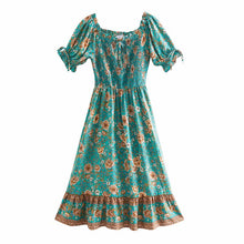 Load image into Gallery viewer, Good Vibes Bohemian Midi Dress
