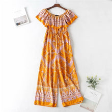 Load image into Gallery viewer, Orange Spice Bohemian Jumpsuit
