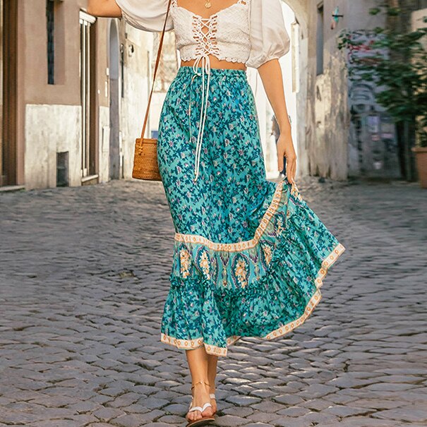 Ariella Bohemian Maxi Skirt